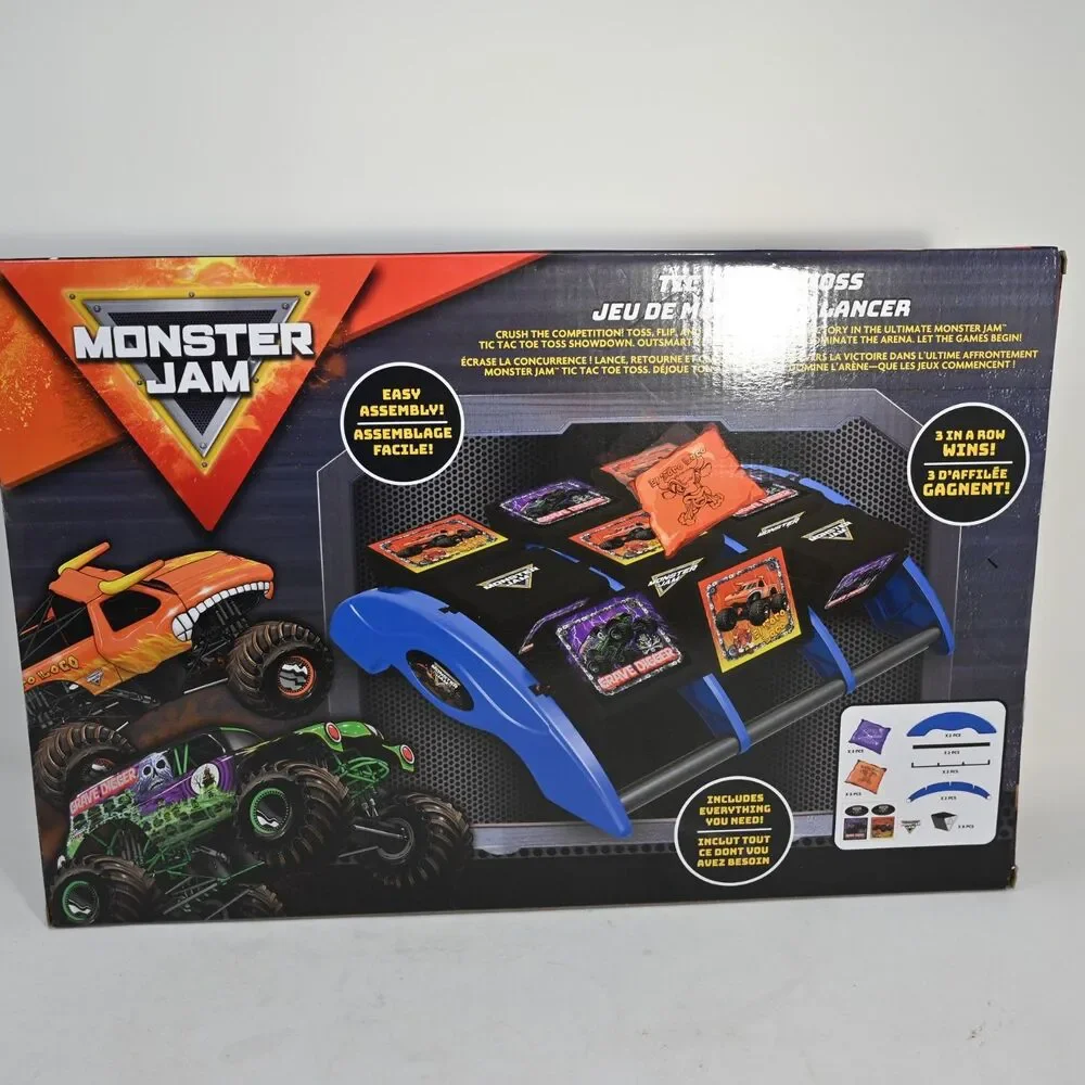 Monster Jam Tic Tac Toe Toss Bean Bag Game El Toro Loco Grave Digger New